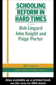 Schooling Reform In Hard Times