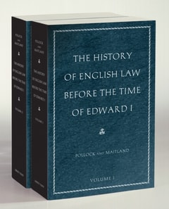 History of English Law before the Time of Edward I (2-volumes)