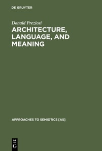 Architecture, Language, and Meaning