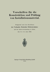Vorschriften für die Konstruktion und Prüfung von Installationsmaterial