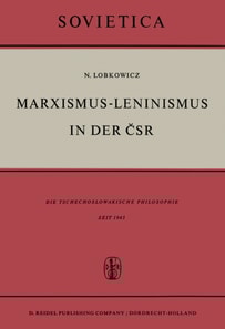 Marxismus-Leninismus in der ČSR