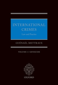 International Crimes: Volume I: Genocide