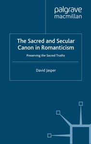 Sacred and Secular Canon in Romanticism