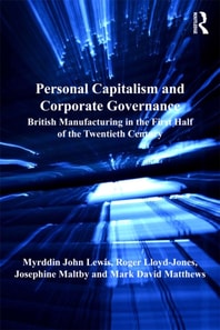 Personal Capitalism and Corporate Governance