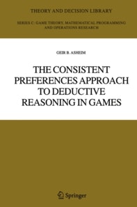 Consistent Preferences Approach to Deductive Reasoning in Games