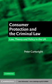 Consumer Protection and the Criminal Law