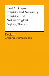 Identity and Necessity / Identität und Notwendigkeit. Englisch/Deutsch