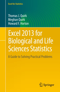 Excel 2013 for Biological and Life Sciences Statistics