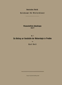 Ein Beitrag zur Geschichte der Meteorologie in Preußen