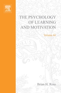 Psychology of Learning and Motivation