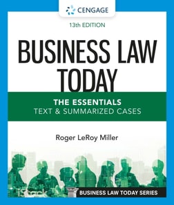 Business Law Today - The Essentials