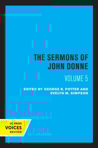 Sermons of John Donne, Volume V