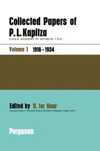 Collected Papers of P.L. Kapitza
