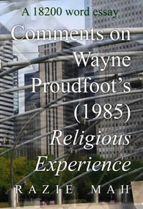 Comments on Religious Experience (1985) by Wayne Proudfoot