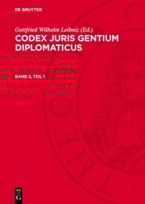 Codex juris gentium diplomaticus. Band 2, Teil 1