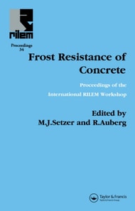 Frost Resistance of Concrete