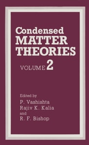 Condensed Matter Theories