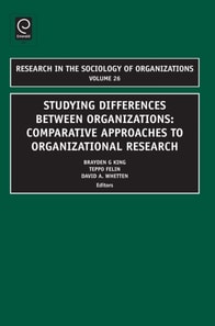 Studying Differences Between Organizations