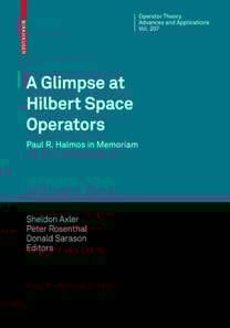 Glimpse at Hilbert Space Operators