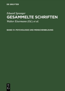 Psychologie und Menschenbildung