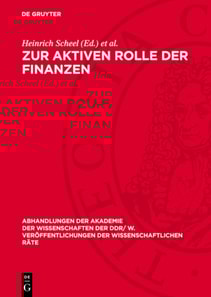 Zur aktiven Rolle der Finanzen