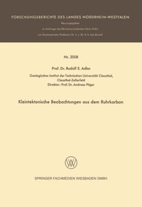 Kleintektonische Beobachtungen aus dem Ruhrkarbon
