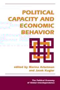 Political Capacity And Economic Behavior