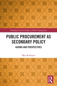 Public Procurement as Secondary Policy