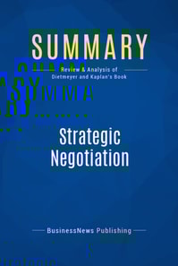 Summary: Strategic Negotiation