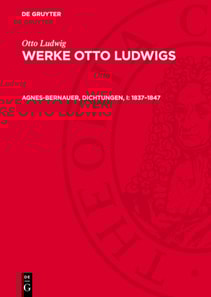 Agnes-Bernauer, Dichtungen, I: 1837–1847
