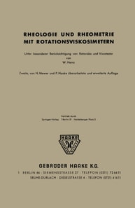 Rheologie und Rheometrie mit Rotationsviskosimetern