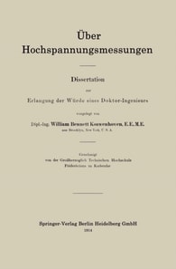 Über Hochspannungsmessungen