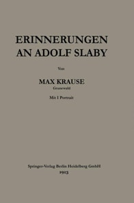 Erinnerungen an Adolf Slaby