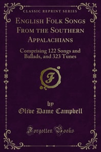 English Folk Songs From the Southern Appalachians