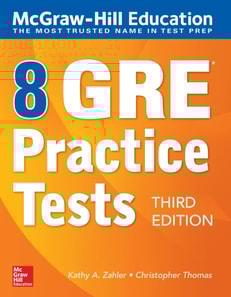 McGraw-Hill Education 8 GRE Practice Tests, Third Edition