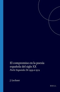 compromiso en la poesia espanola del siglo XX
