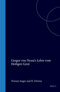 Gregor von Nyssa's Lehre vom Heiligen Geist