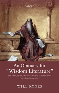 Obituary for &quote;Wisdom Literature&quote;