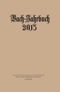 Bach-Jahrbuch 2015