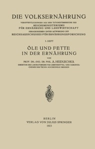 Öle und Fette in der Ernährung