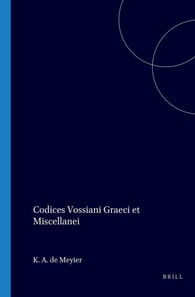 Codices Vossiani Graeci et Miscellanei