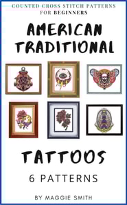 American Traditional Tattoos Cross Stitch Patterns