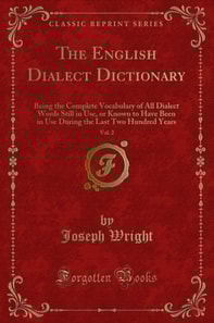 English Dialect Dictionary