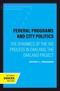 Federal Programs and City Politics