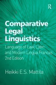 Comparative Legal Linguistics