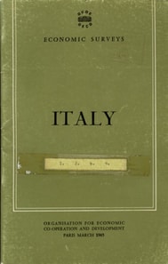 OECD Economic Surveys: Italy 1965