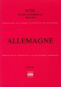 Etudes economiques de l'OCDE : Allemagne 1986