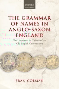 Grammar of Names in Anglo-Saxon England