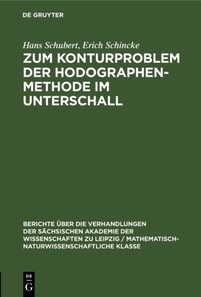 Zum Konturproblem der Hodographenmethode im Unterschall