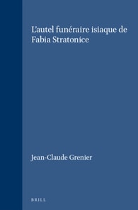 L'autel funeraire isiaque de Fabia Stratonice